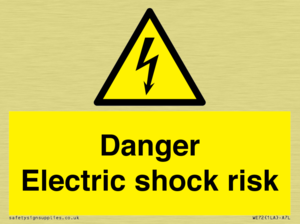 Danger Electric shock risk